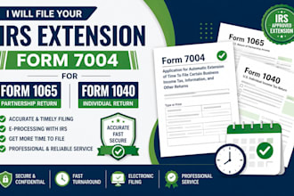 file your extension form 7004 for form 1065 form 1040