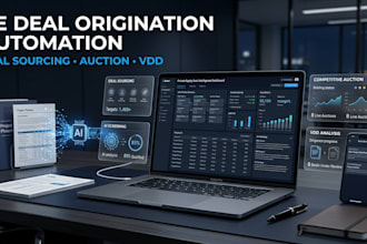 automate competitive auction speed workflow for pe deal origination vdd analysis