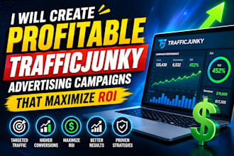 create profitable traffic junky advertising campaigns that maximize ROI