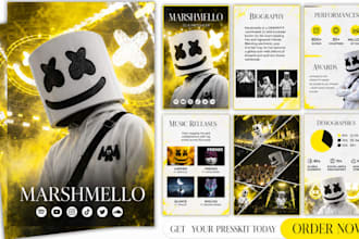 design a professional electronic press kit epk media kit