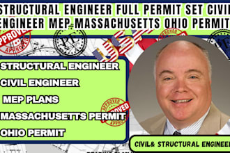 structural engineer full permit set civil engineer mep massachusetts ohio permit