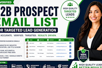 build a verified b2b prospect email list for targeted lead generation