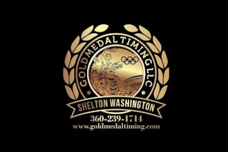 do around olympic gold medal logo for sports timing company