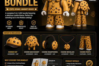 make a complete roblox ugc bundle in blender from scratch