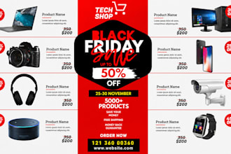 design business flyer product sale flyer black friday flyer sell sheet in 5 hrs