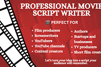 be script writer for youtube video script writing