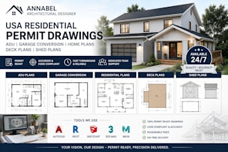 permit drawing house remodel, renovation, extension with shed and porch plan ca