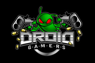 design droid gamers e sorts theme logo