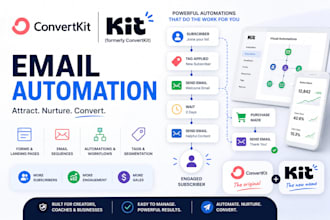 setup convertkit newsletter kit landing page email marketing and email sequences