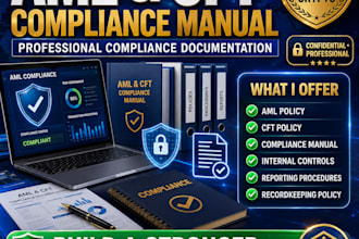 create aml cft compliance manual and policy for fintech and msb