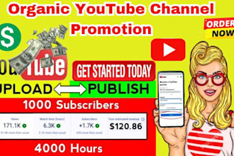 be organic youtube channel promotion USA marketing video growth for monetization