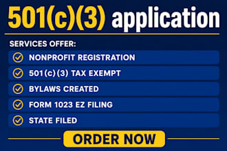 form 501c3 nonprofit registration, file form 1023 or 1023ez, bylaws, church, ngo