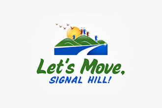 design amazing hill brand logo for you