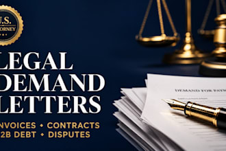 write a commercial debt collection attorney demand letter