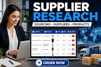 do supplier product research supplier product sourcing business market research