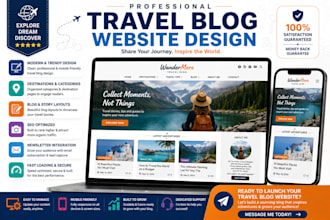 travel blog website, travel blogger website, travel website, tourism website