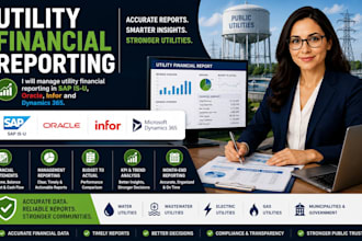 manage utility financial reporting in sap isu, oracle, infor and dynamics 365