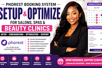 set up and optimize phorest booking system for salons, spas and beauty clinics