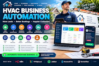 build hvac automation for leads, bookings, CRM and follow ups