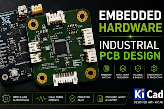 do circuit design, industrial embedded hardware, iot , stm32 mcu pcb in kicad