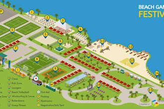 design custom wedding venue maps, invitation maps and direction maps