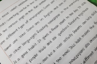 write beautiful letter with cursive handwriting