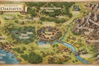 create custom fantasy world maps, battle maps, ttrpg map, rpg map and dnd maps