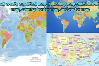 do political map,boundary map,administrative map, country border map, vector map
