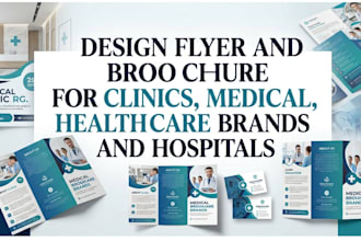 design flyer and brochure for clinics, medical, and healthcare brands hospitals