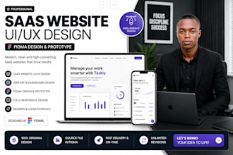 design saas website ui ux figma prototype, app screenshot
