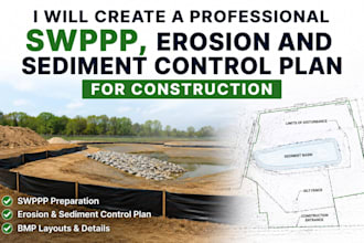 create a professional swppp erosion and sediment control plan for construction