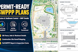 create professional swppp erosion and sediment control plan