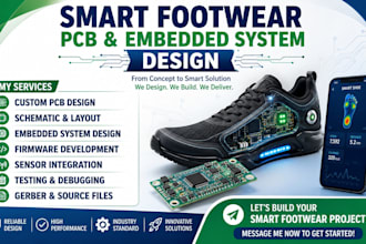 smart footwear pcb and embedded system design