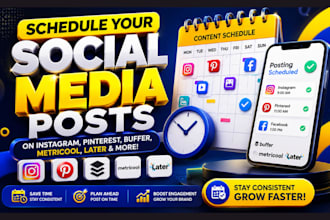 schedule your social media posts on instagram buffer pinterest metricool later