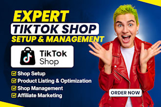 set up manage and grow your tiktok shop listings tiktok ads affiliate marketing