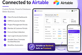 build a softr client portal with airtable database