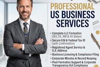 assist with US llc setup and ein for international entrepreneurs
