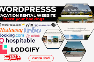 design vacation rental website, wordpress property direct booking website