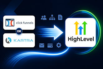 migrate your clickfunnels or kartra to gohighlevel