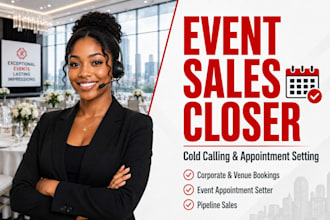 event planning cold calling corporate events pipeline sales appointment setter