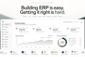 develop an erp with integrated ai and customizable modules