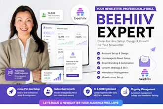 be your beehiiv expert setup beehiiv newsletter beehiiv landing page automation