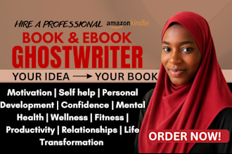 ghostwrite a self help and personal development book