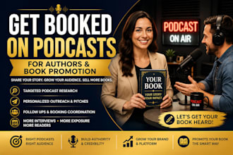 book you on podcasts as an author for book promotion