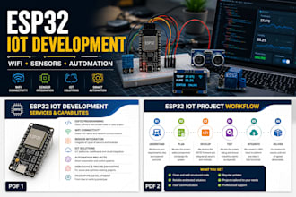develop esp32 iot projects with sensors and wifi