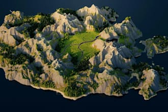 build custom minecraft maps, terrain, survival worlds and worldpainter maps