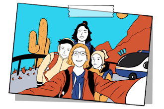 create custom bold, sketched illustrations