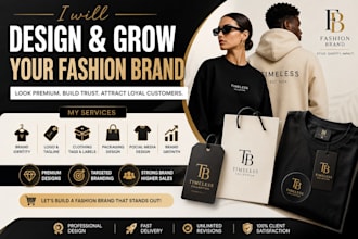 design modern luxury fashion logo, brand identity and art direction
