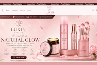 design skincare beauty skincare shopify store