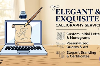 do custom calligraphy and designs